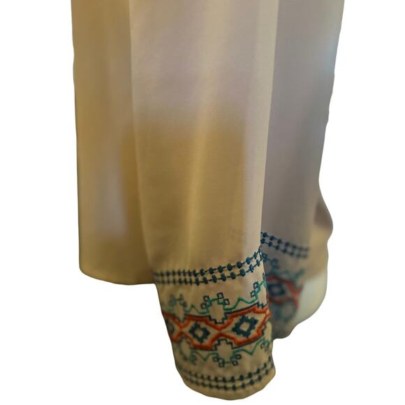 Flying Tomato Embroidered Boho Blouse, Size Medium - Picture 3 of 6